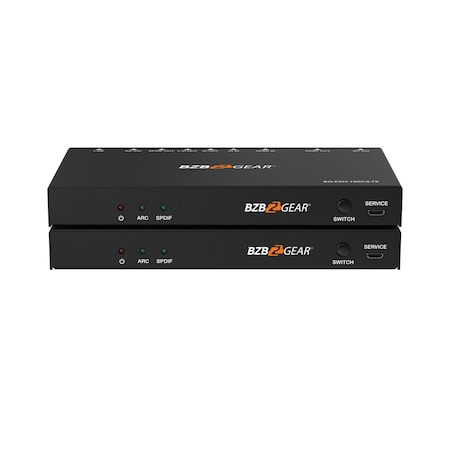 Bzbgear 4K 18Gbps HDMI HDBaseT Extender IRARCPoCRS232LAN and Audio EmbeddingDeembedding up to 330ft BG-EXH-100C5
